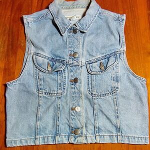 Banana Republic Light Blue Denim Vest